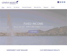 Tablet Screenshot of geneveinvest.com